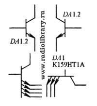 Условное обозначение транзисторных сборок