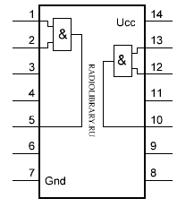 Цоколевка и схема К155ЛИ5