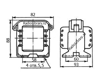 Конструкция анодно-накального трансформатора ТАН51