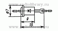 Стабилитрон КС191М  цоколевка и размеры