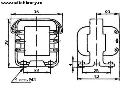 Конструкция дросселя Д10