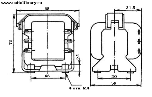 Конструкция дросселя Д42