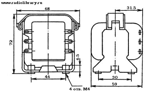 Конструкция дросселя Д42