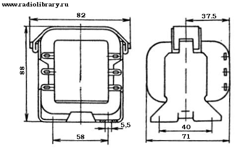 Конструкция дросселя Д44