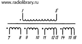 Электрическая принципиальная схема накального трансформатора ТН40