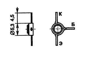 Цоколевка и размеры транзистора КТ382А