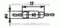 Стабилитрон Д219С  цоколевка и размеры