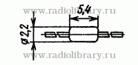 Стабилитрон КС121А  цоколевка и размеры