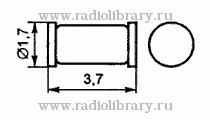 Стабилитрон КС128Д1  цоколевка и размеры