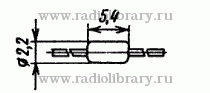 Стабилитрон КС130Д-1  цоколевка и размеры