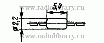 Стабилитрон КС182Ц-1  цоколевка и размеры