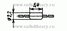 Стабилитрон КС191Ц  цоколевка и размеры