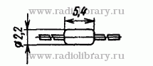 Стабилитрон КС191Ж-1  цоколевка и размеры