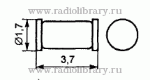 Стабилитрон КС208А  цоколевка и размеры