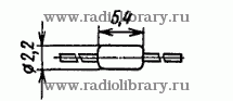 Стабилитрон КС211Ж-1  цоколевка и размеры