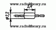 Стабилитрон КС407Г  цоколевка и размеры