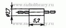 Стабилитрон КС530А-1  цоколевка и размеры