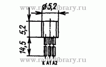 Стабилитрон КС535Б  цоколевка и размеры